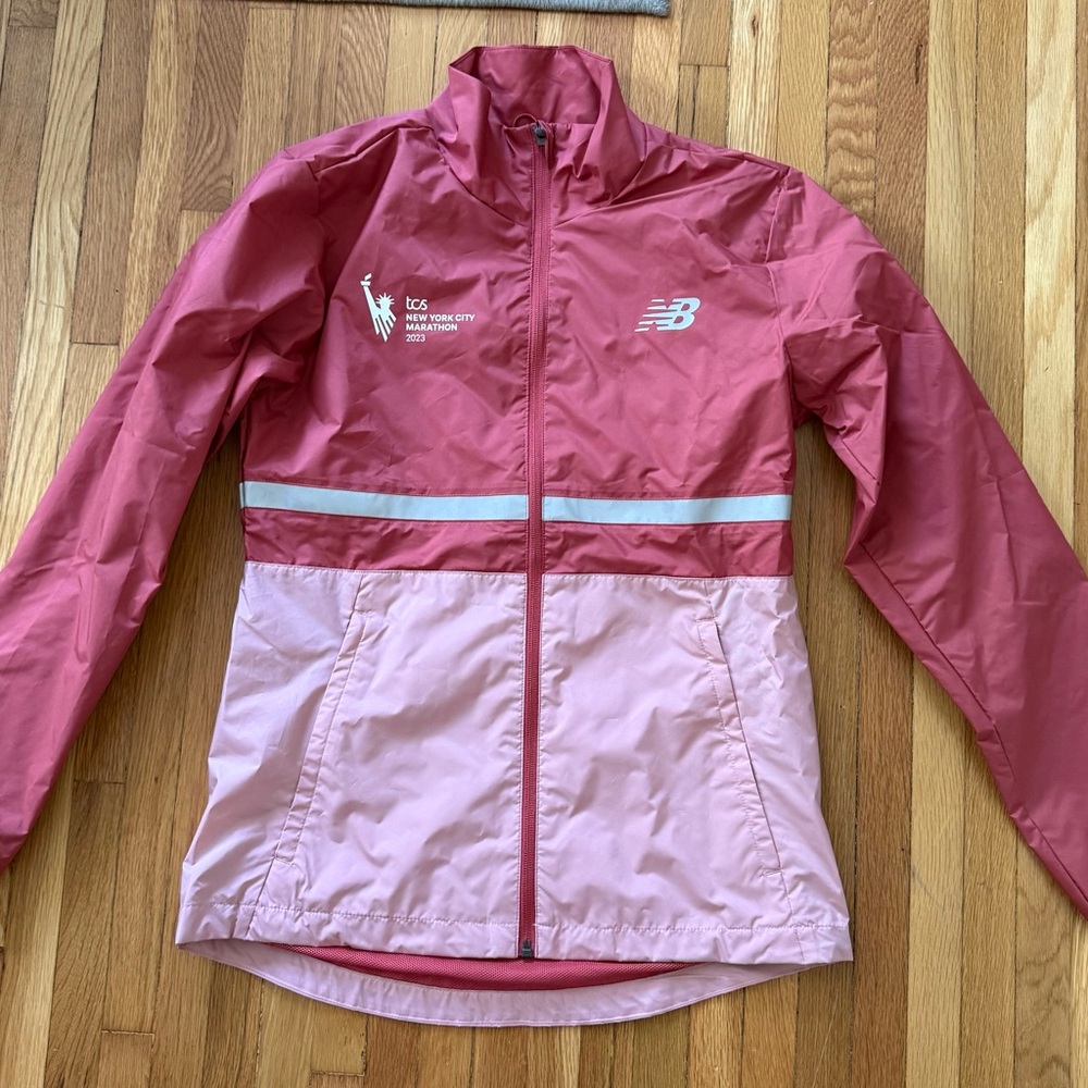 New Balance Pink Windbreaker Jacket NYC Marathon 2023